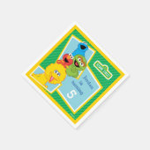 Sesame Street Pals Birthday Serviette (Ecke)