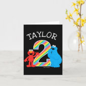 Sesame Street Pals Chalkboard Rainbow 2nd Birthday Karte (Gelbe Blume)