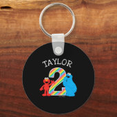 Sesame Street Pals Chalkboard Rainbow 2nd Birthday Schlüsselanhänger (Vorderseite)