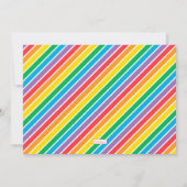 Sesame Street Pals Chalkboard Rainbow Birthday Einladung (Rückseite)