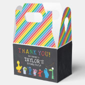 Sesame Street Pals Chalkboard Rainbow Birthday Geschenkschachtel (Geöffnet)