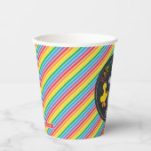 Sesame Street Pals Chalkboard Rainbow Birthday Pappbecher (Vorderseite)