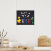 Sesame Street Pals Chalkboard Rainbow Birthday Poster (Küche)