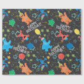Sesame Street Pals Chalkboard Rainbow Geschenkpapier (Flach)