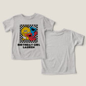 Sesame Street Pals Checkered Birthday Mädchen (Design Vorderseite & Rückseite)