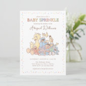 Sesame Street Pals Confetti Baby Sprinkle Einladung (Stehend Vorderseite)