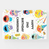 Sesame Street Pals Confetti Birthday Banner (Horizontal)