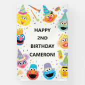 Sesame Street Pals Confetti Birthday Banner (Vertikal)