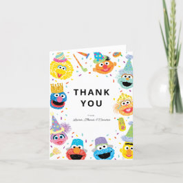 Sesame Street Pals Confetti Birthday Dankeskarte