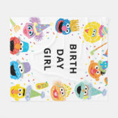 Sesame Street Pals Confetti Birthday Fleecedecke (Vorderseite (Horizontal))