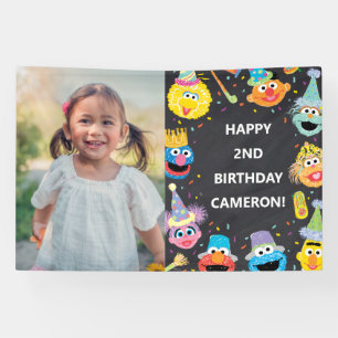 Sesame Street Pals Confetti Birthday Foto Banner