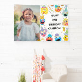 Sesame Street Pals Confetti Birthday Foto Banner (InSitu)