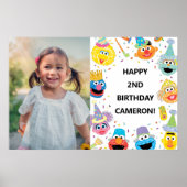 Sesame Street Pals Confetti Birthday Foto Poster (Vorne)