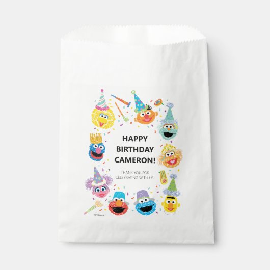 Sesame Street Pals Confetti Birthday Geschenktütchen (Vorderseite)