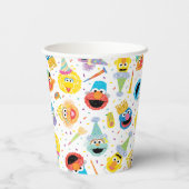 Sesame Street Pals Confetti Birthday Pappbecher (Rückseite)