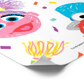 Sesame Street Pals Confetti Birthday Poster (Ecke)