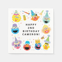 Sesame Street Pals Confetti Birthday Serviette