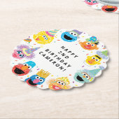 Sesame Street Pals Confetti Birthday Untersetzer (angewinkelt)