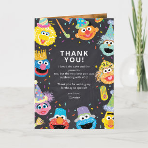 Sesame Street Pals Confetti Geburtstag Vielen Dank Karte