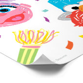 Sesame Street Pals Confetti Geburtstag Willkommen Poster (Ecke)