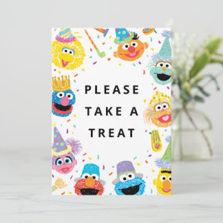 Sesame Street Pals Confetti | Nehmen Sie eine Leck Einladung