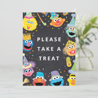 Sesame Street Pals Confetti | Nehmen Sie eine Leck Einladung