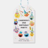 Sesame Street Pals Confetti Vielen Dank Geschenkanhänger (Rückseite)