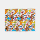 Sesame Street Pals Doodley Pattern Fleecedecke (Vorderseite (Horizontal))