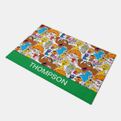 Sesame Street Pals Doodley Pattern Fußmatte (Schrägansicht)