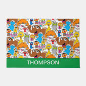 Sesame Street Pals Doodley Pattern Fußmatte (Vorderseite)