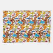 Sesame Street Pals Doodley Pattern Geschirrtuch (Horizontal)