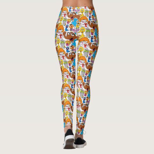Sesame Street Pals Doodley Pattern Leggings (Rückseite)