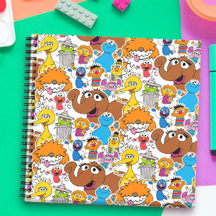 Sesame Street Pals Doodley Pattern Notizblock