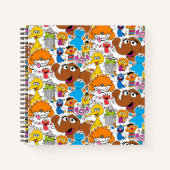 Sesame Street Pals Doodley Pattern Notizblock (Vorderseite)