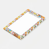 Sesame Street Pals Doodley Pattern Post-it Klebezettel (angewinkelt)