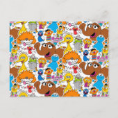 Sesame Street Pals Doodley Pattern Postkarte (Vorderseite)