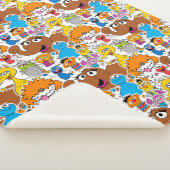 Sesame Street Pals Doodley Pattern Sherpadecke (3/4)