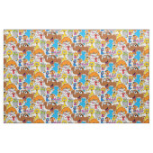 Sesame Street Pals Doodley Pattern Stoff (Fat Quarter (45,7 x 55,9 cm))