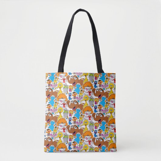 Sesame Street Pals Doodley Pattern Tasche (Vorderseite)