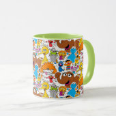 Sesame Street Pals Doodley Pattern Tasse (VorderseiteRechts)