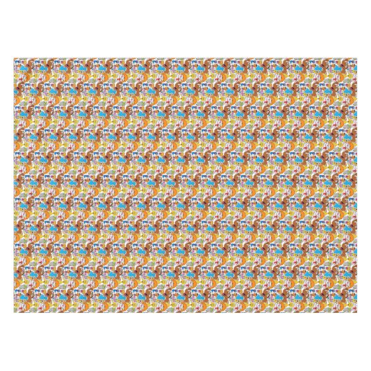 Sesame Street Pals Doodley Pattern Tischdecke (Vorderseite (Horizontal))