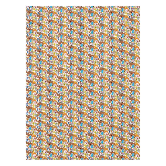 Sesame Street Pals Doodley Pattern Tischdecke (Vorderseite)