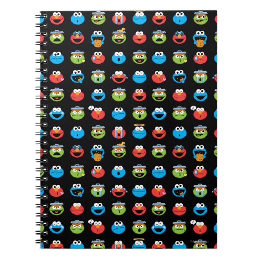 Sesame Street Pals Emoji Pattern Notizblock (Vorderseite)