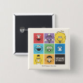 Sesame Street Pals | Farbblöcke Button (Vorne & Hinten)