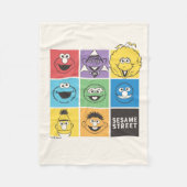 Sesame Street Pals | Farbblöcke Fleecedecke (Vorderseite)