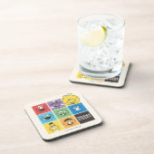 Sesame Street Pals | Farbblöcke Getränkeuntersetzer (Rechte Seite)