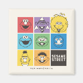 Sesame Street Pals | Farbblöcke Magnet (Vorne)