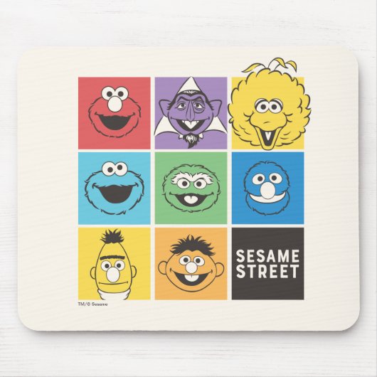 Sesame Street Pals | Farbblöcke Mousepad (Vorne)