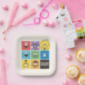 Sesame Street Pals | Farbblöcke Pappteller (Party)