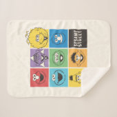Sesame Street Pals | Farbblöcke Sherpadecke (Vorderseite (Horizontal))